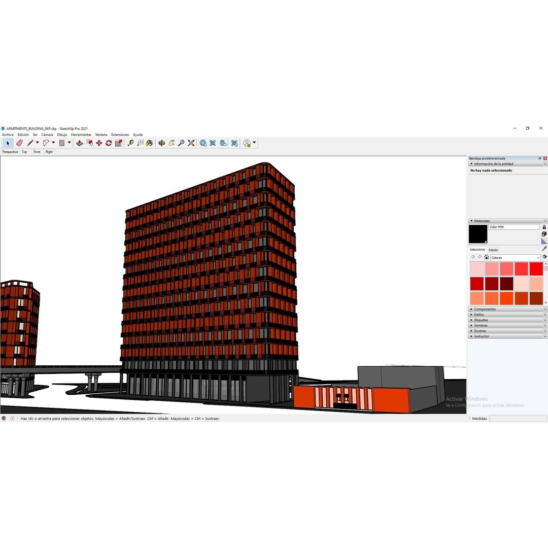 Modern Apartments Building 3D Model – Contemporary Design, FBX, OBJ - View 18
