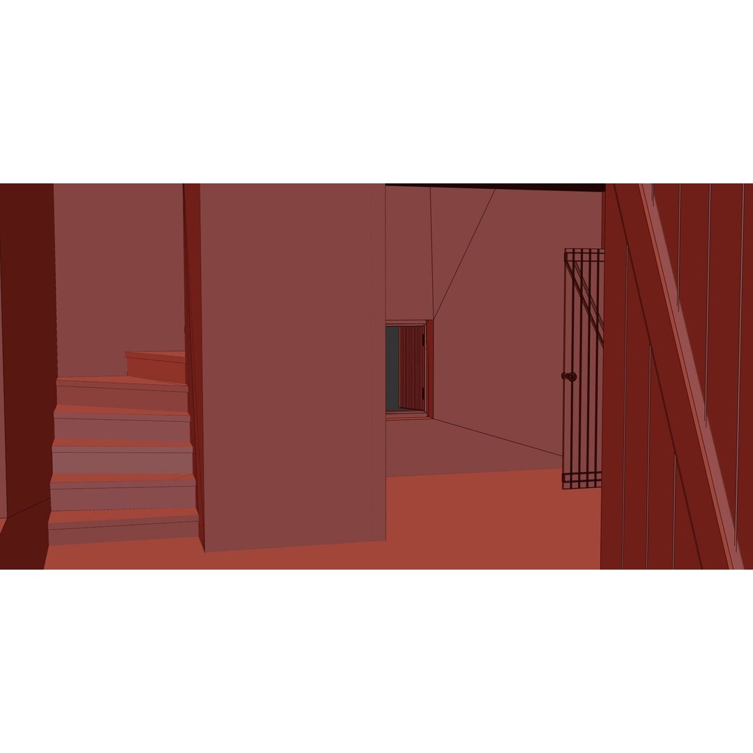 Old Vintage House 3D Model – Low Poly PBR Asset for Games - View 18