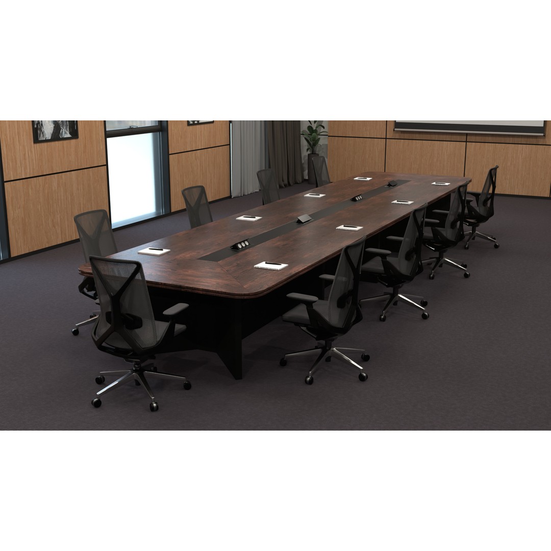 Bright Conference Room 3D Model – Modern Interior Design, FBX - View 7