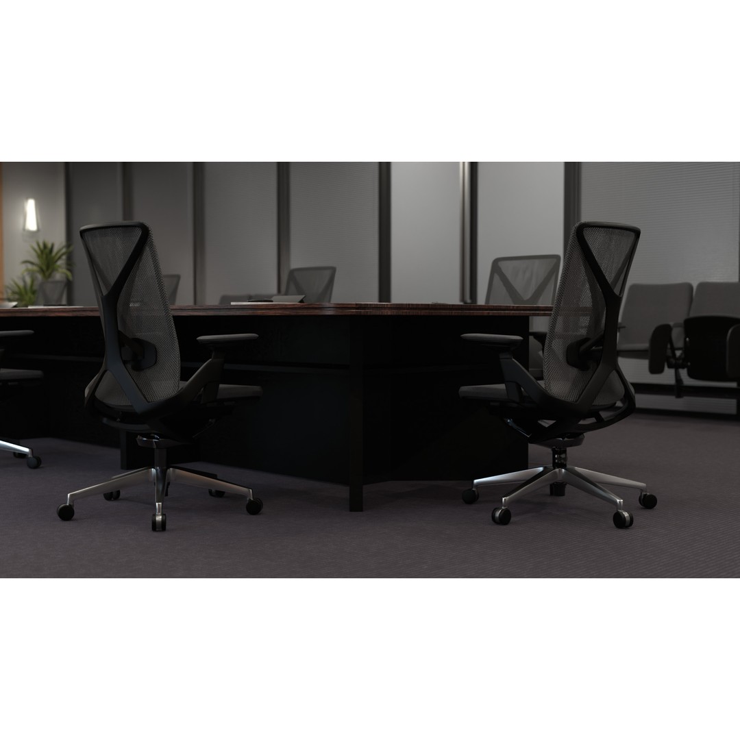Bright Conference Room 3D Model – Modern Interior Design, FBX - View 9