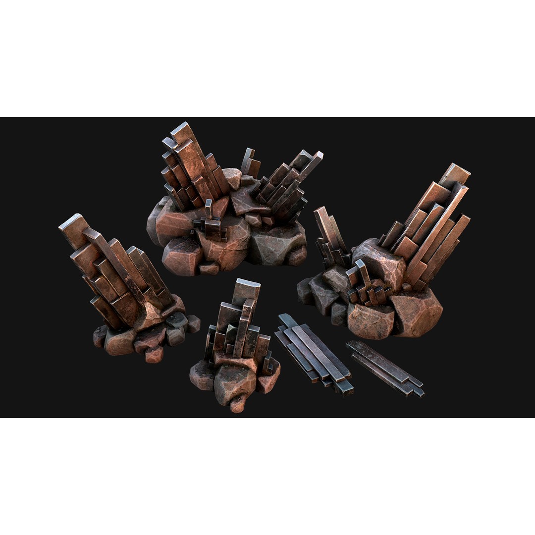 Medieval Mine 3D Model – Low Poly Game Asset, PBR Textures, FBX - View 12