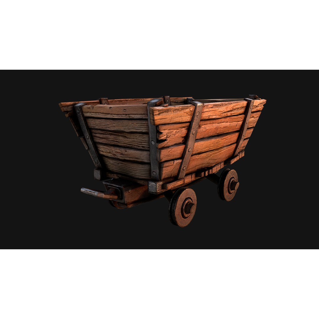 Medieval Mine 3D Model – Low Poly Game Asset, PBR Textures, FBX - View 16