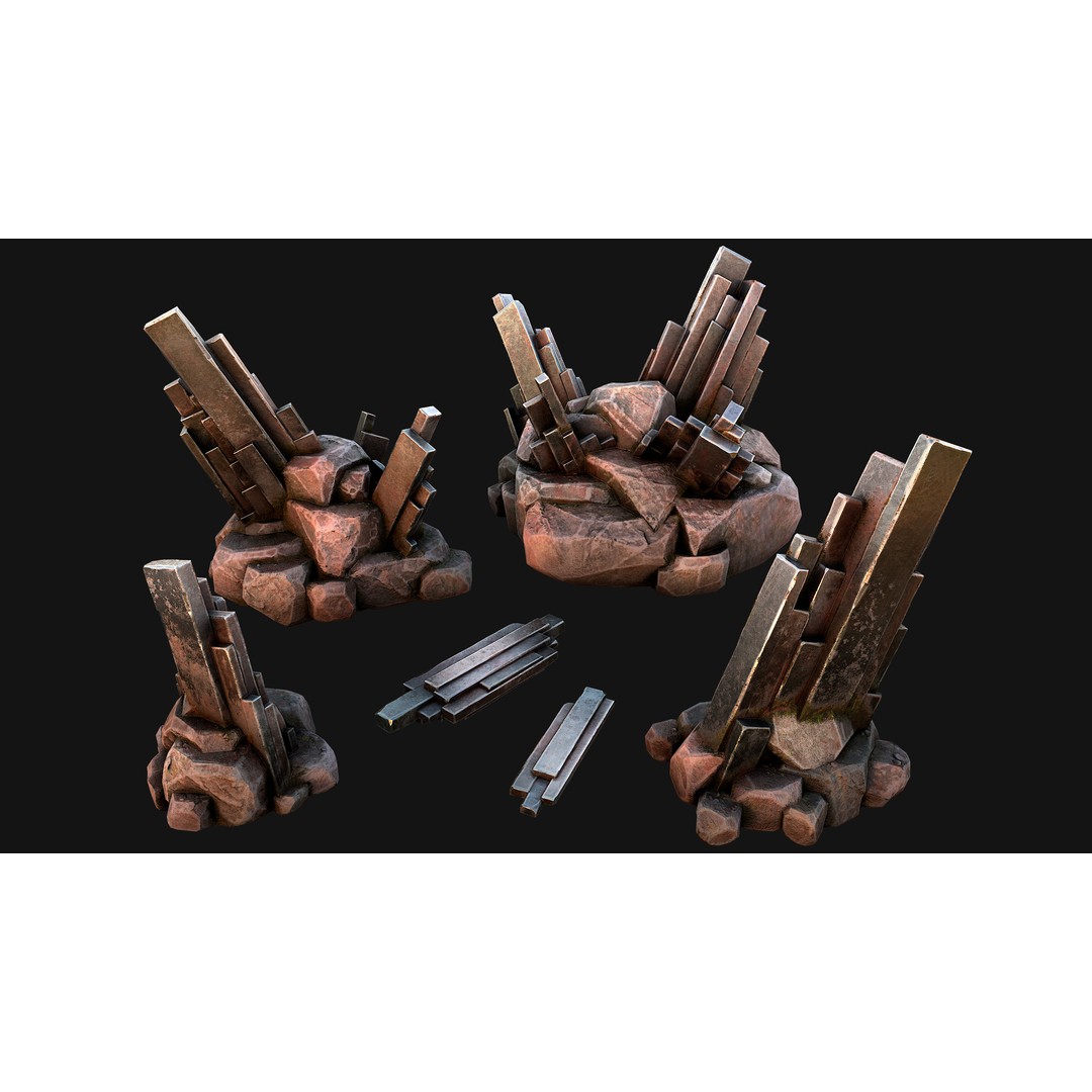 Medieval Mine 3D Model – Low Poly Game Asset, PBR Textures, FBX - View 39