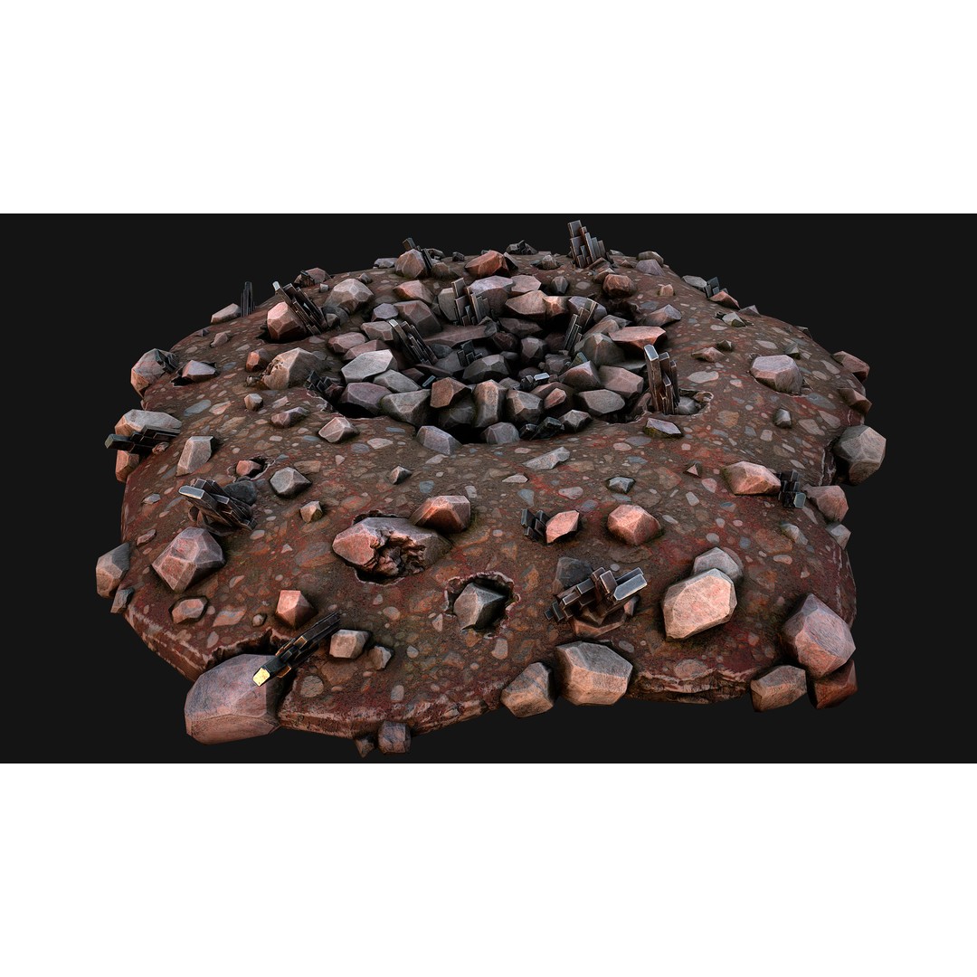 Medieval Mine 3D Model – Low Poly Game Asset, PBR Textures, FBX - View 45