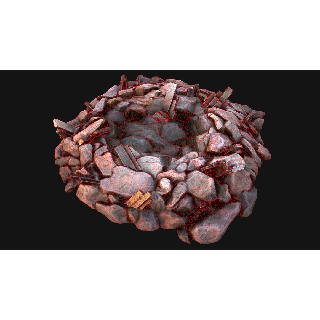 Medieval Mine 3D Model – Low Poly Game Asset, PBR Textures, FBX - View 46