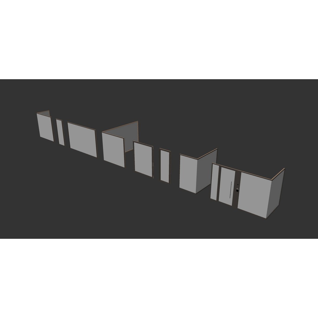 Modern Window Set 3D Model – PBR Textures for Cinema 4D - View 6