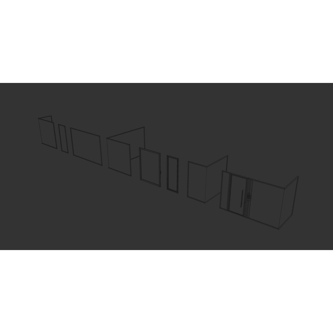 Modern Window Set 3D Model – PBR Textures for Cinema 4D - View 7