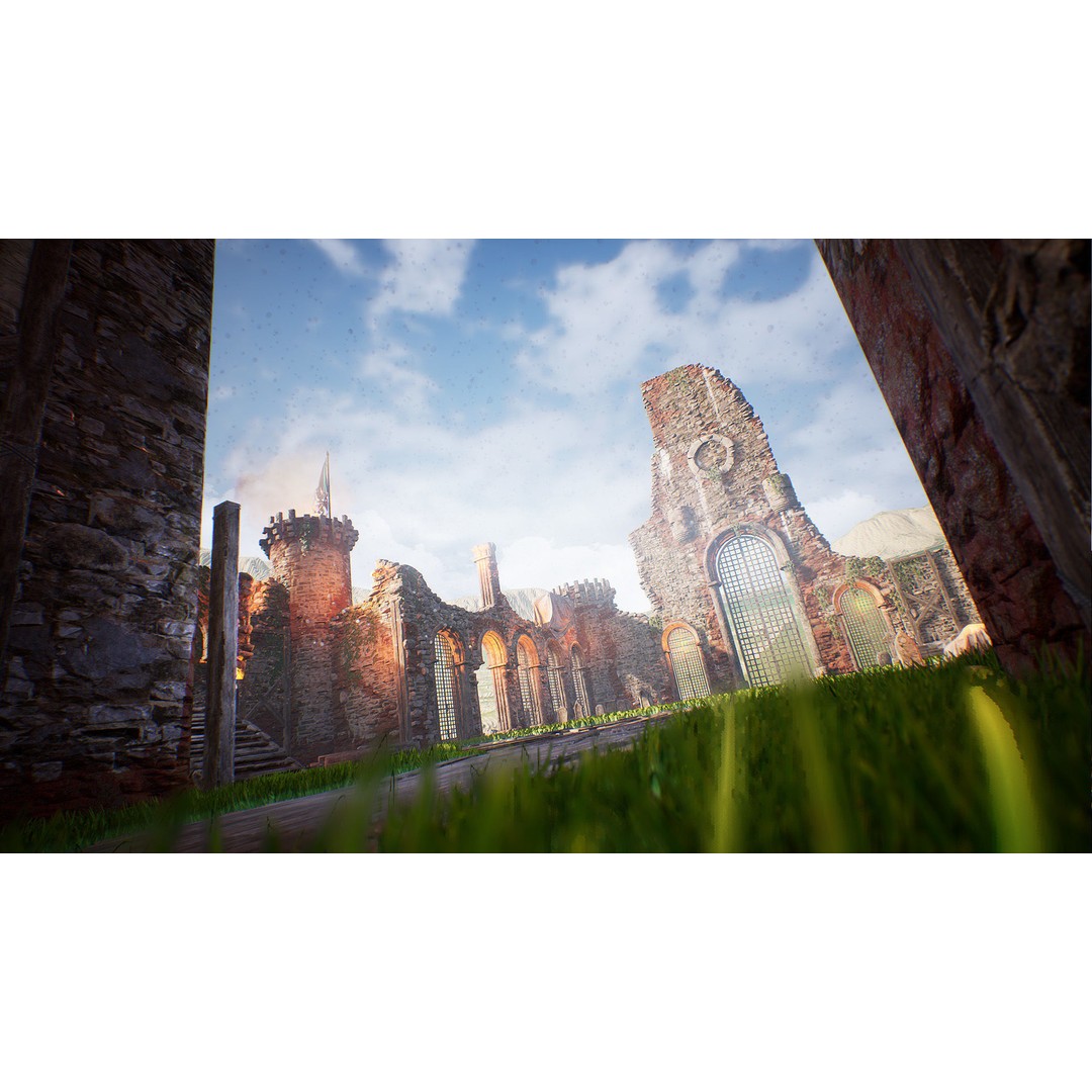 Fantasy Medieval Castle 3D Model – Low Poly Game Asset, PBR Textures - View 11