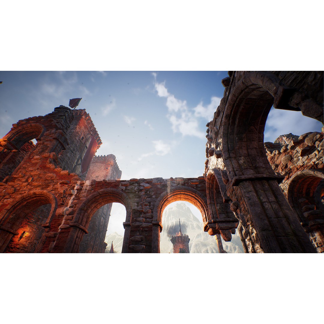 Fantasy Medieval Castle 3D Model – Low Poly Game Asset, PBR Textures - View 12