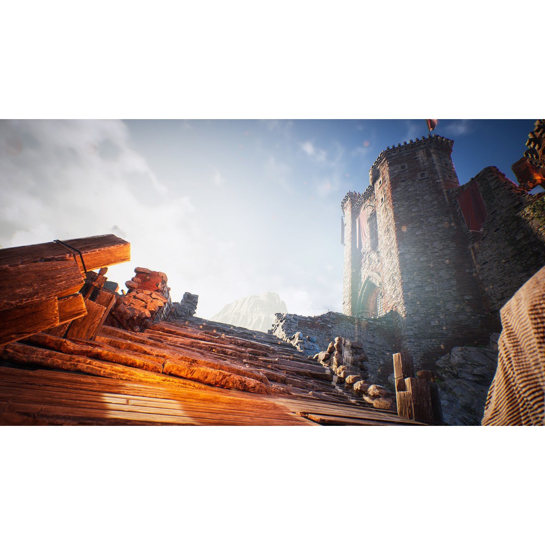 Fantasy Medieval Castle 3D Model – Low Poly Game Asset, PBR Textures - View 8