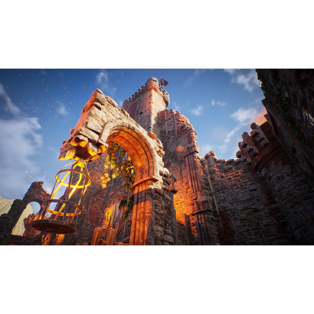 Fantasy Medieval Castle 3D Model – Low Poly Game Asset, PBR Textures - View 9