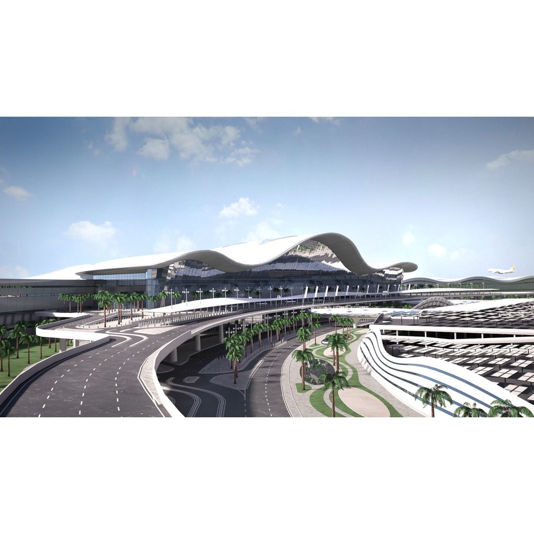 Abu Dhabi Airport 3D Model – High Detail Architectural Landmark, FBX - View 11