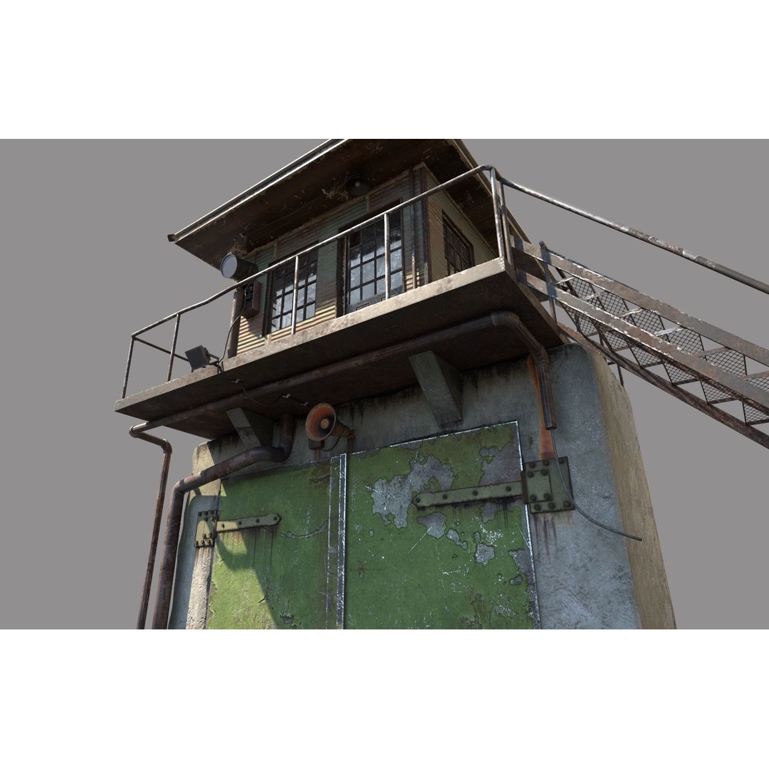 Old Prison Gate 3D Model – Realistic Architectural Asset, FBX - View 10