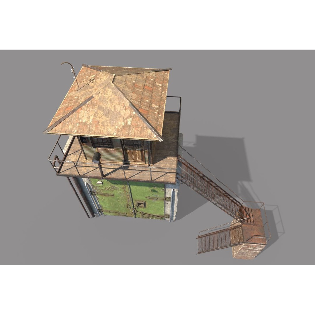 Old Prison Gate 3D Model – Realistic Architectural Asset, FBX - View 13