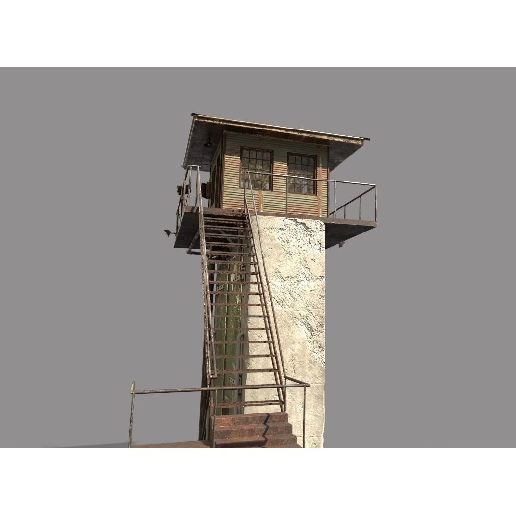 Old Prison Gate 3D Model – Realistic Architectural Asset, FBX - View 14