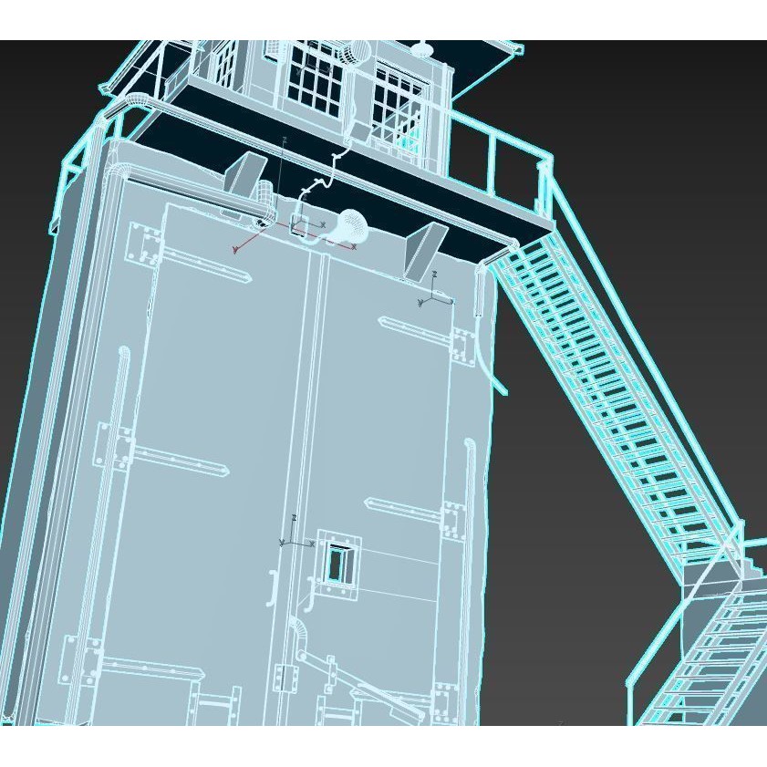 Old Prison Gate 3D Model – Realistic Architectural Asset, FBX - View 23