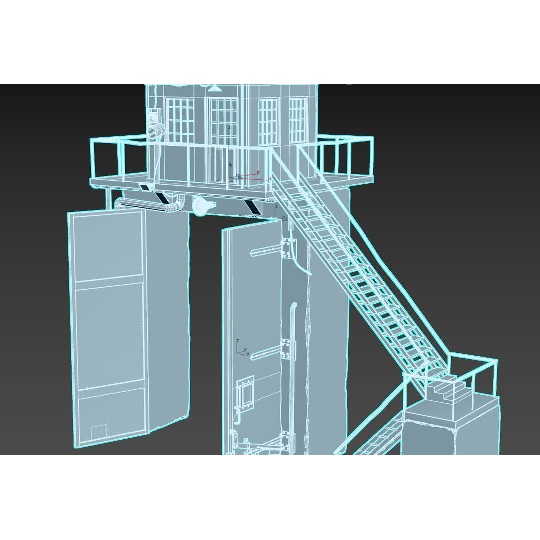 Old Prison Gate 3D Model – Realistic Architectural Asset, FBX - View 25