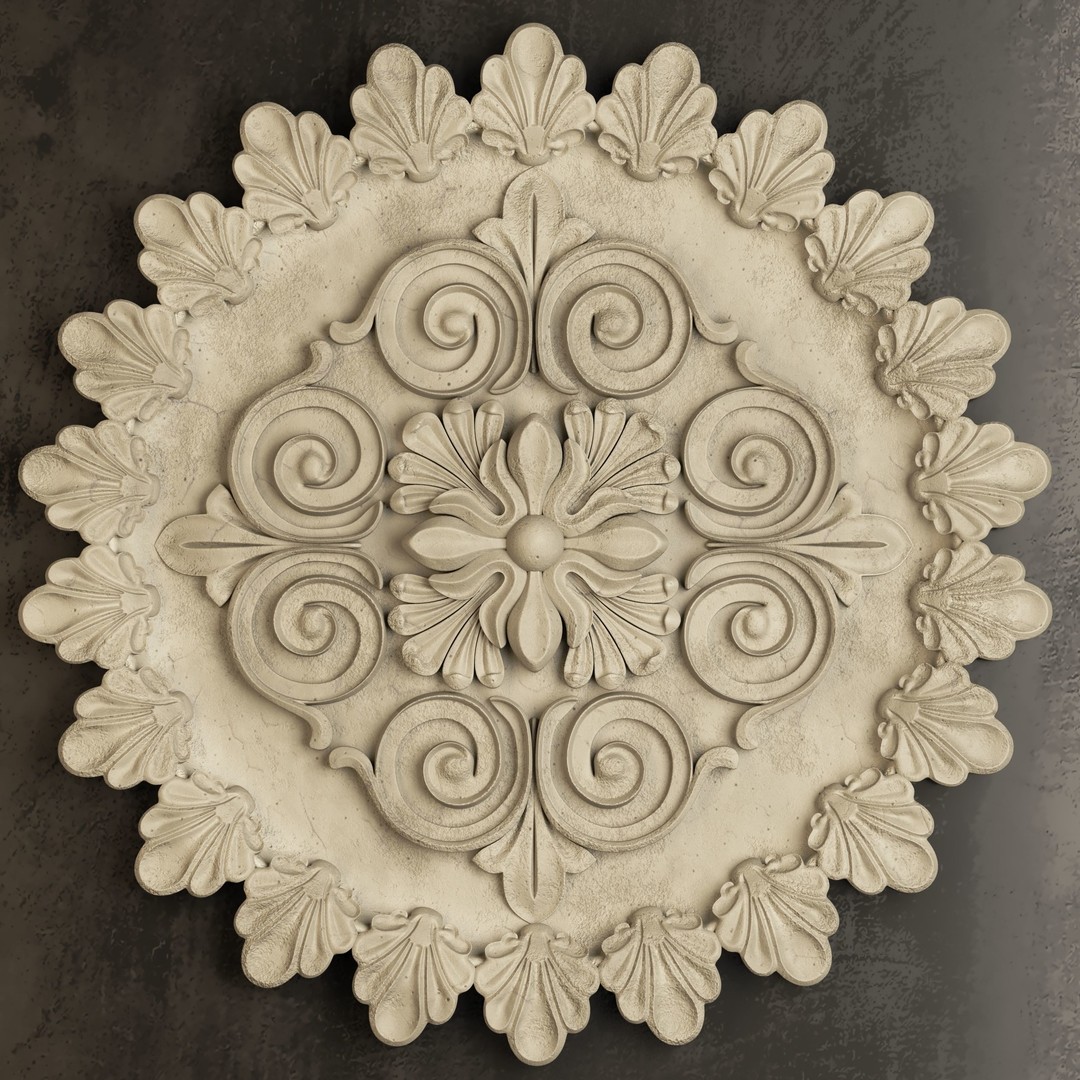 Architectural Ornaments 3D Model – Decorative Elements for Design, FBX, OBJ - View 15