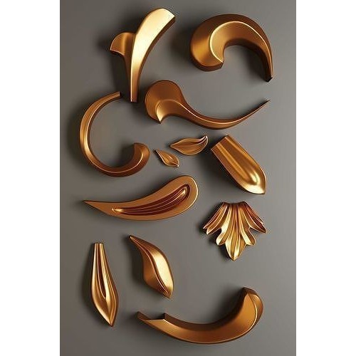 Architectural Ornaments 3D Model – Decorative Elements for Design, FBX, OBJ - View 20