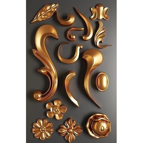 Architectural Ornaments 3D Model – Decorative Elements for Design, FBX, OBJ - View 21
