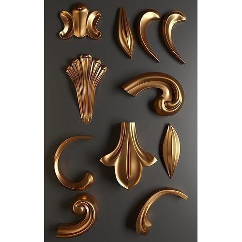 Architectural Ornaments 3D Model – Decorative Elements for Design, FBX, OBJ - View 24