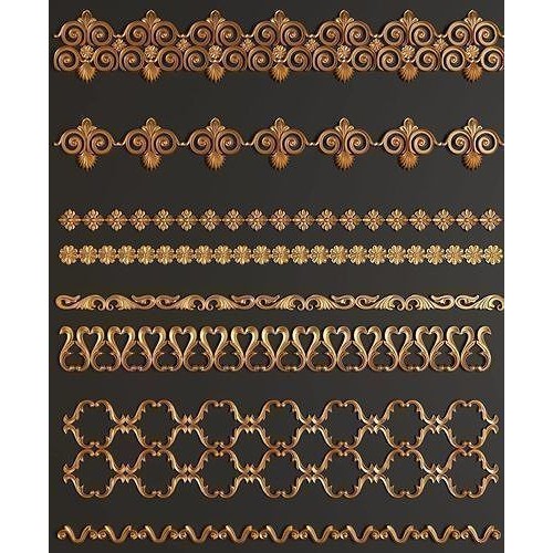 Architectural Ornaments 3D Model – Decorative Elements for Design, FBX, OBJ - View 32