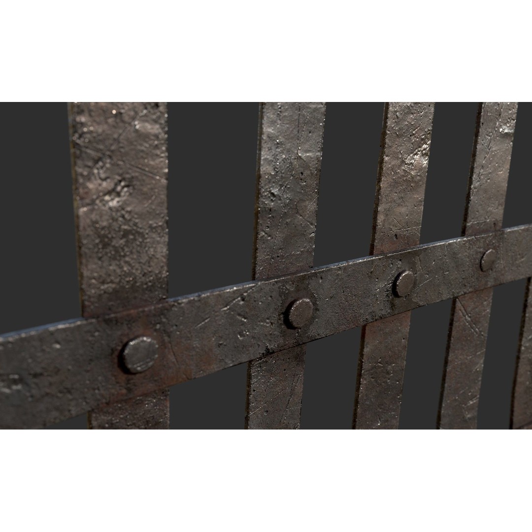 Metal Grid 3D Model – Low Poly Architectural Asset, FBX - View 11