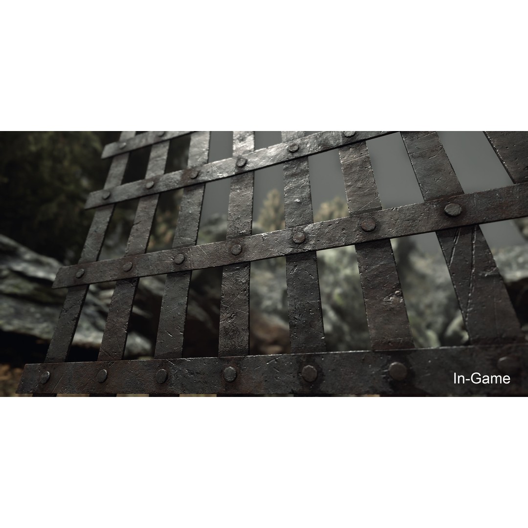 Metal Grid 3D Model – Low Poly Architectural Asset, FBX - View 15