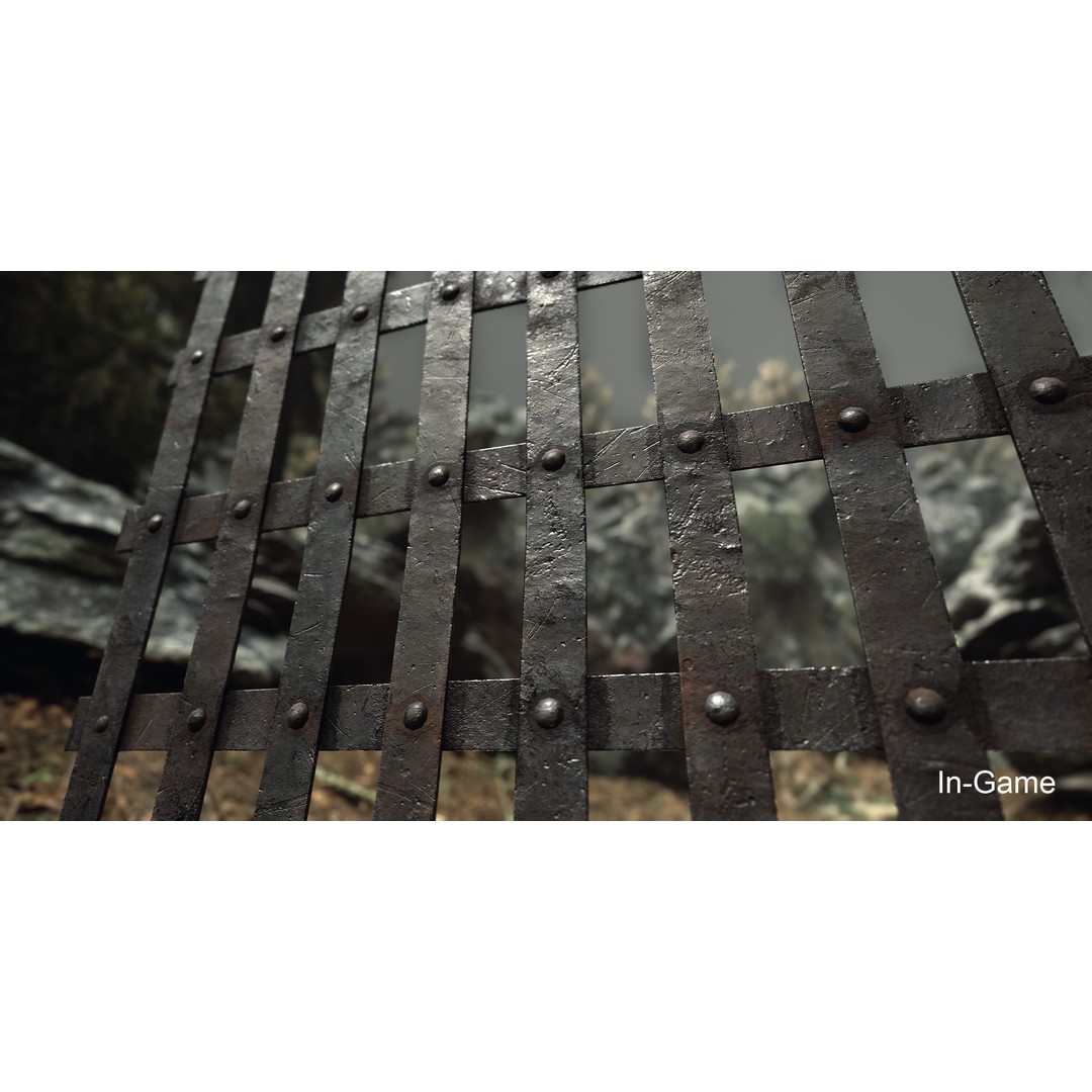 Metal Grid 3D Model – Low Poly Architectural Asset, FBX - View 16