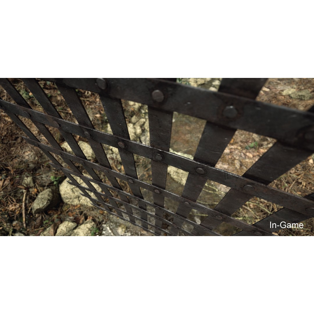 Metal Grid 3D Model – Low Poly Architectural Asset, FBX - View 18