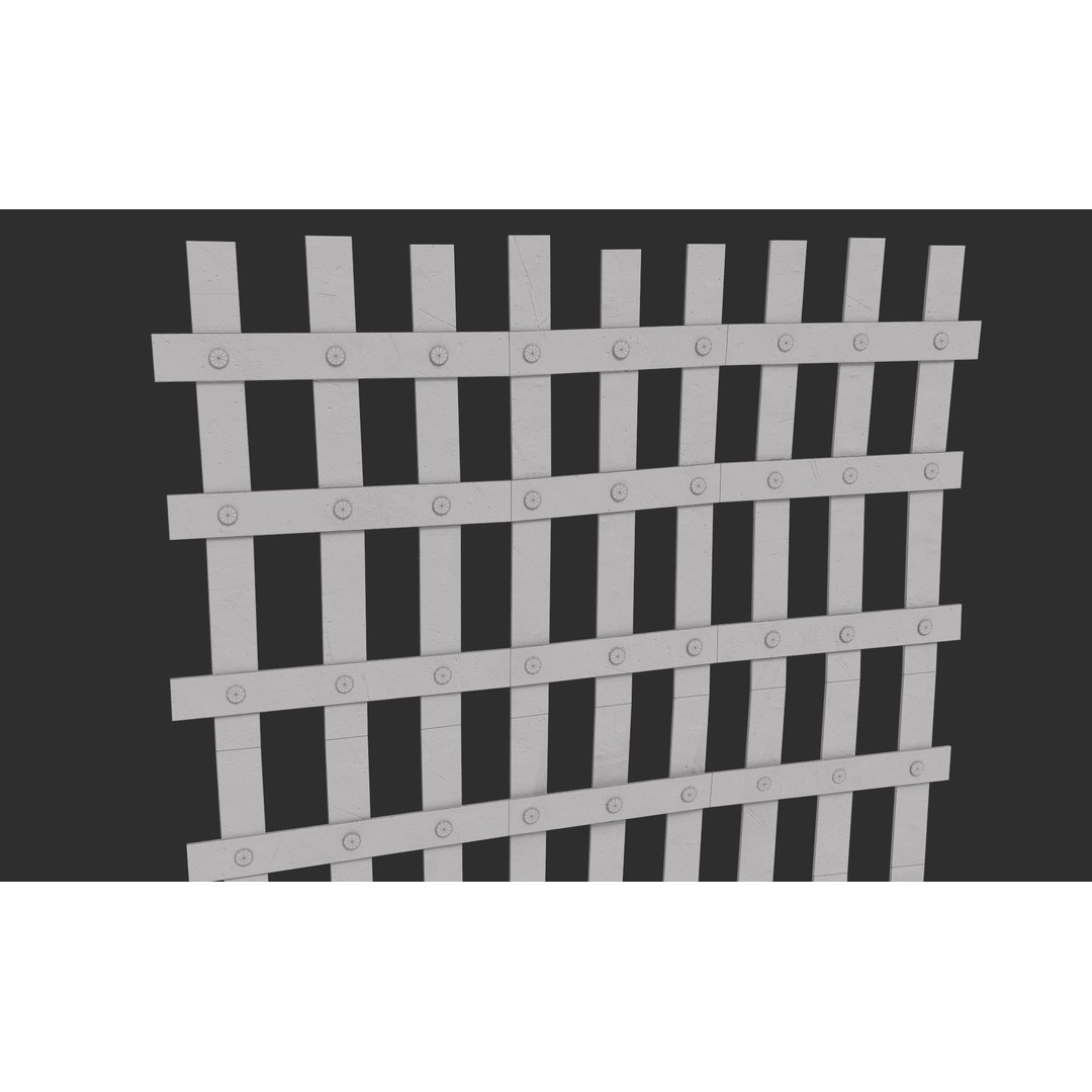 Metal Grid 3D Model – Low Poly Architectural Asset, FBX - View 21