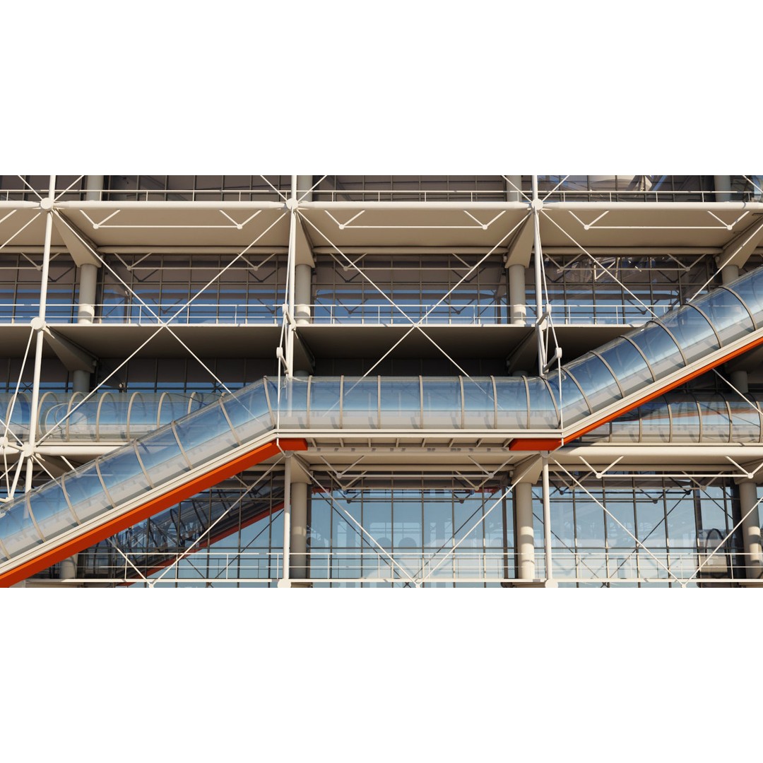 Pompidou Center 3D Model – Detailed Architectural Structure, FBX, OBJ - View 6