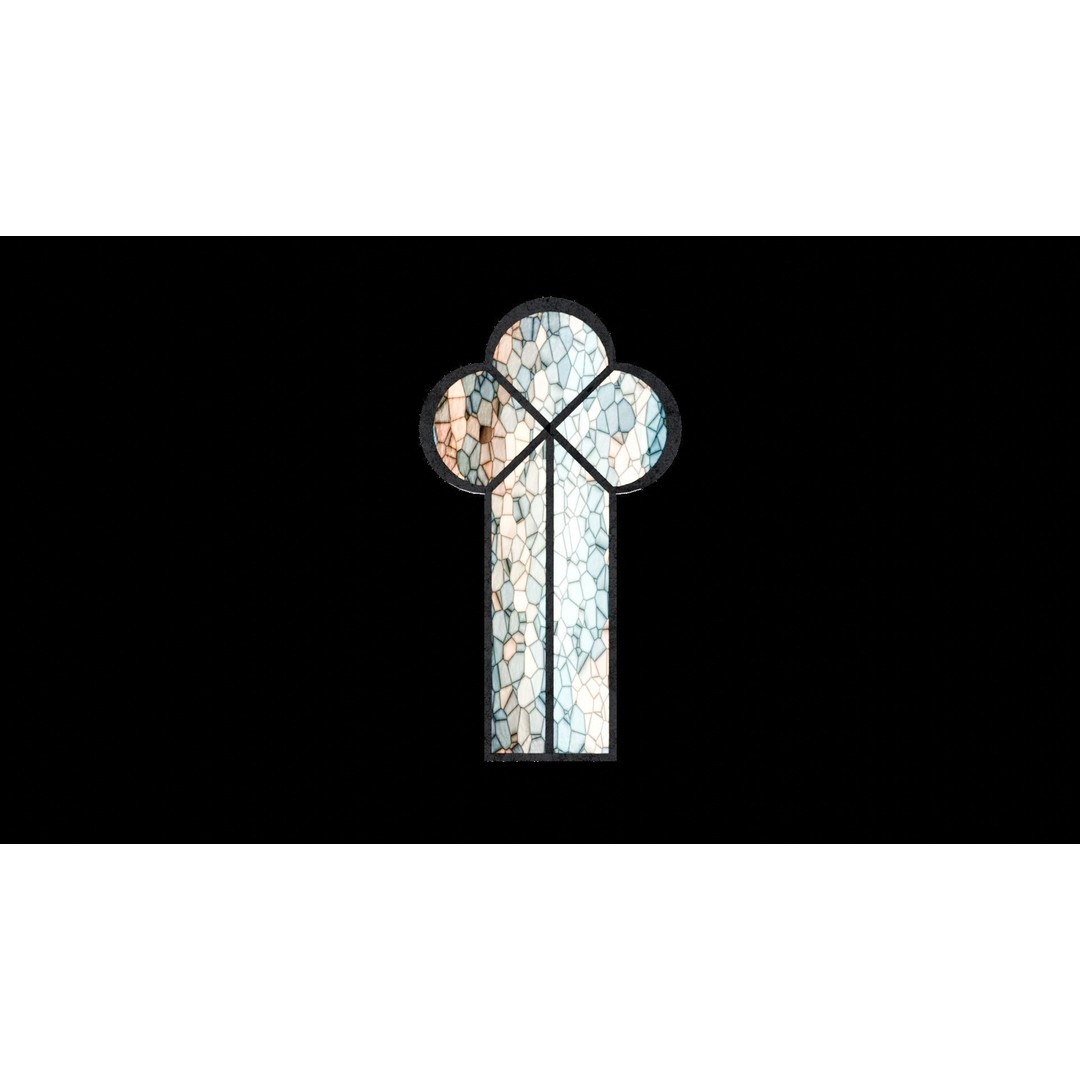 Gothic Windows 3D Model – Low Poly Architectural Asset, FBX, OBJ - View 47