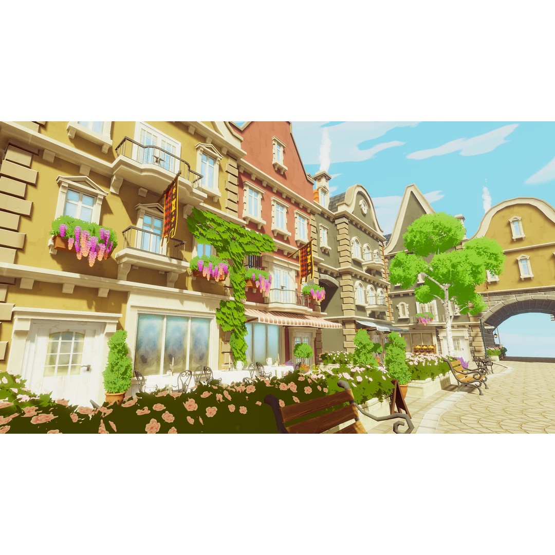 Stylized City Pack 3D Model – Low Poly Game Asset, FBX, PBR