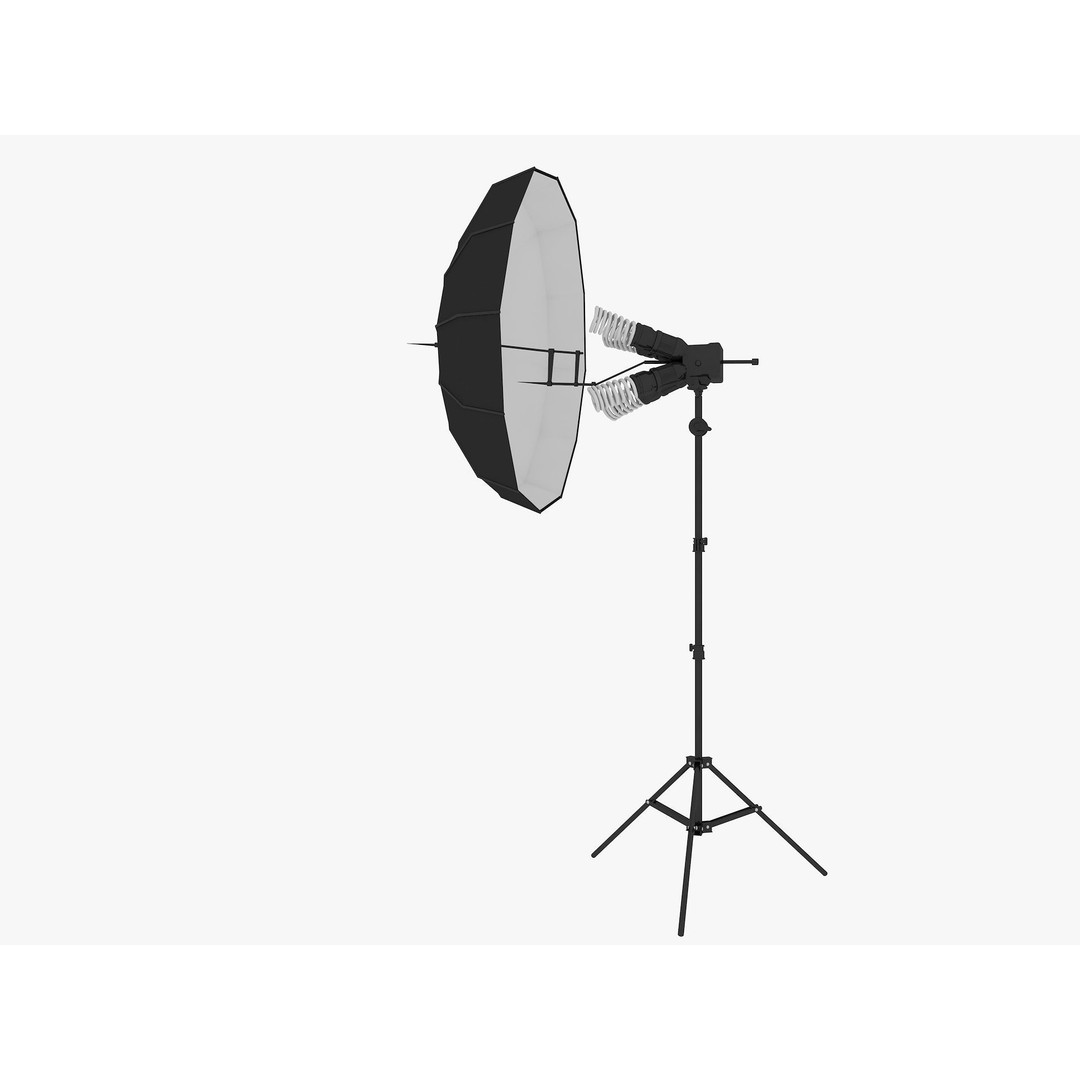 Studio Photography Lights 3D Model – High Poly Lighting Equipment, FBX, Blender - View 14