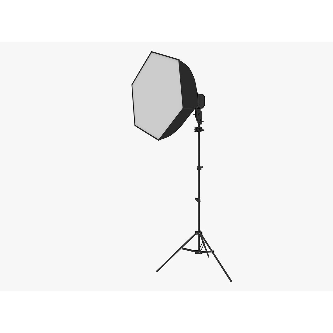 Studio Photography Lights 3D Model – High Poly Lighting Equipment, FBX, Blender - View 18