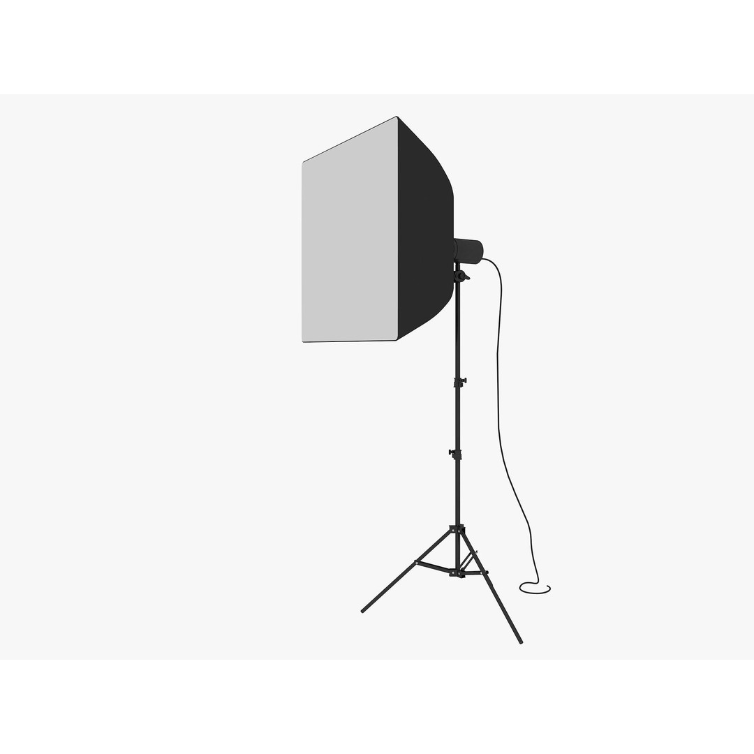 Studio Photography Lights 3D Model – High Poly Lighting Equipment, FBX, Blender - View 20