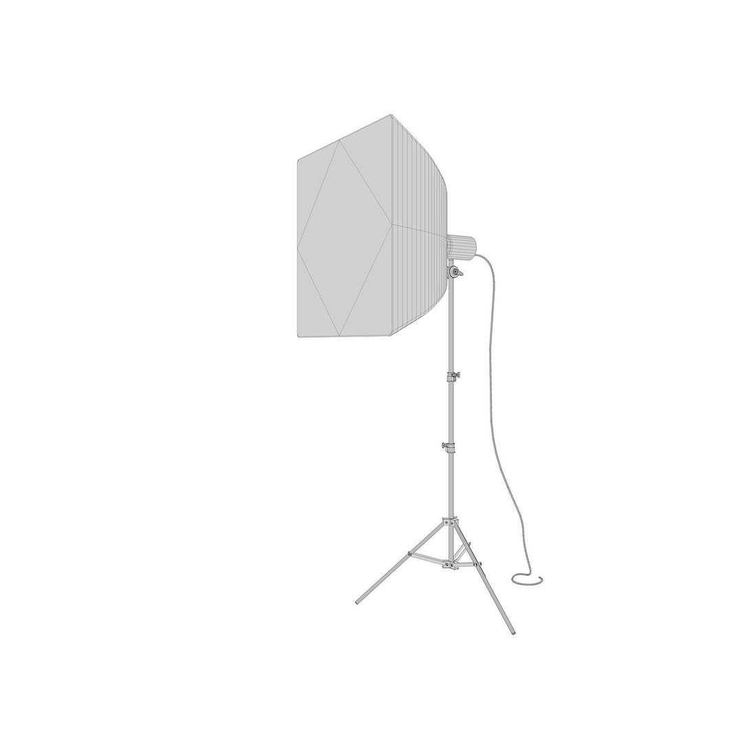 Studio Photography Lights 3D Model – High Poly Lighting Equipment, FBX, Blender - View 21