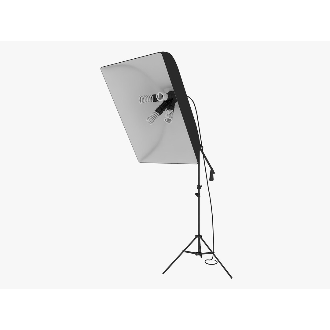 Studio Photography Lights 3D Model – High Poly Lighting Equipment, FBX, Blender - View 22