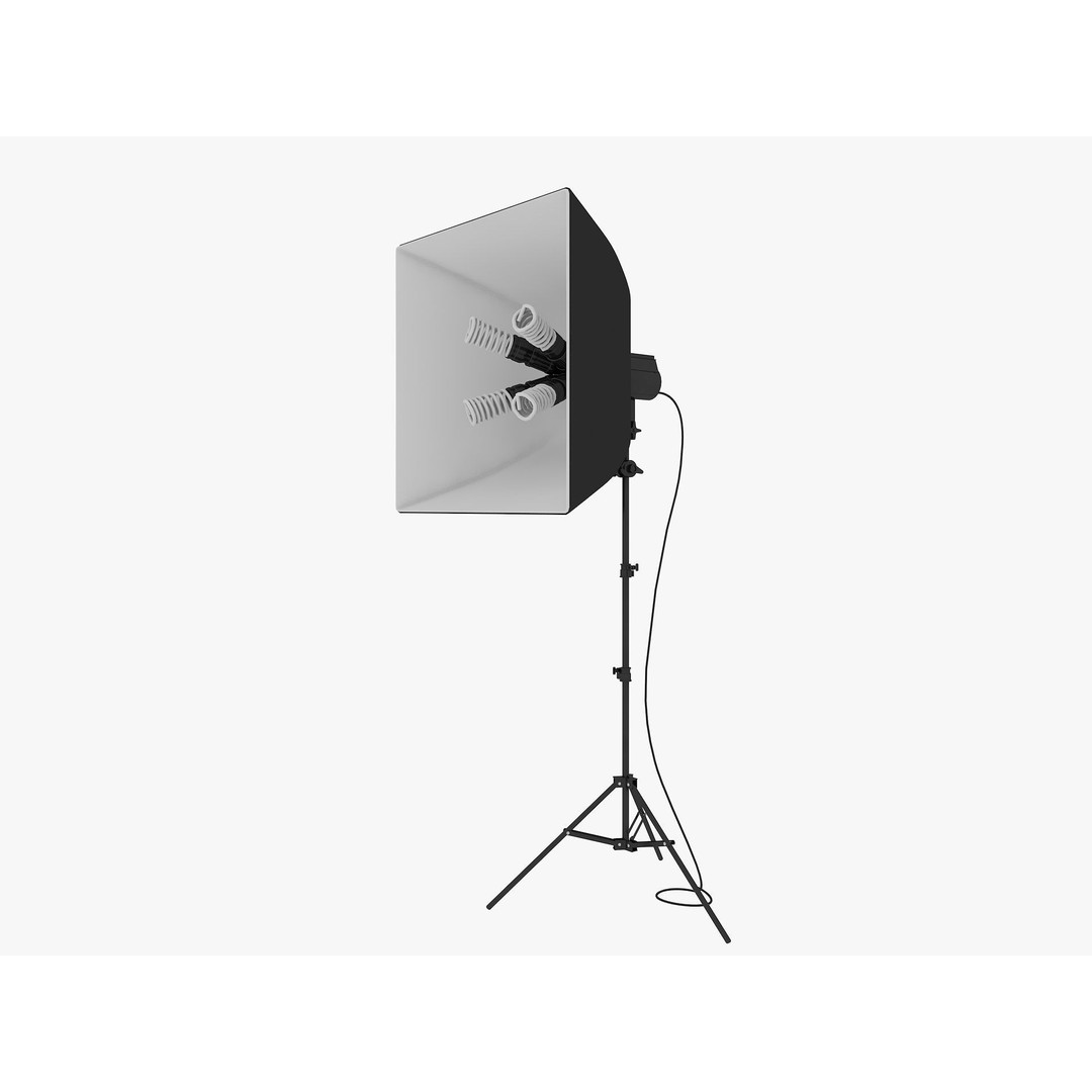 Studio Photography Lights 3D Model – High Poly Lighting Equipment, FBX, Blender - View 24