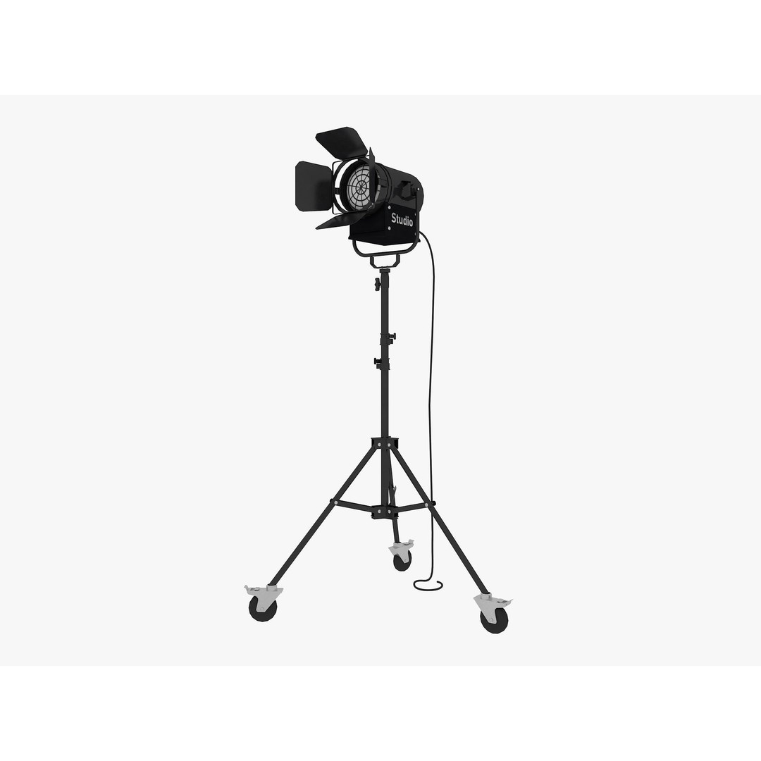 Studio Photography Lights 3D Model – High Poly Lighting Equipment, FBX, Blender - View 26