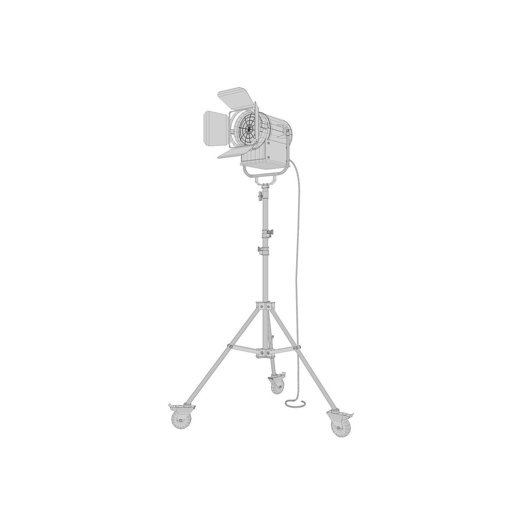 Studio Photography Lights 3D Model – High Poly Lighting Equipment, FBX, Blender - View 27