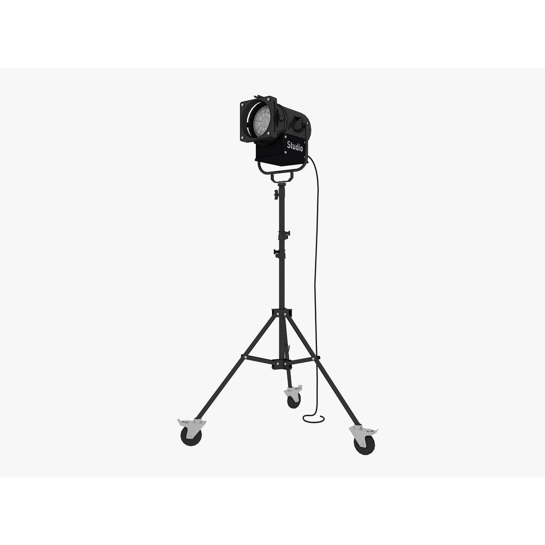 Studio Photography Lights 3D Model – High Poly Lighting Equipment, FBX, Blender - View 28