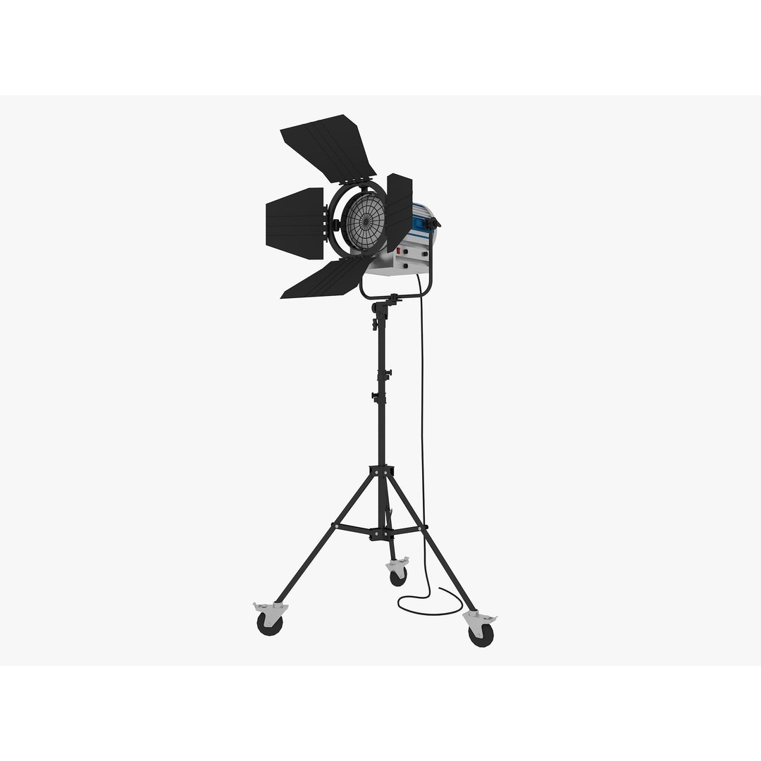 Studio Photography Lights 3D Model – High Poly Lighting Equipment, FBX, Blender - View 30
