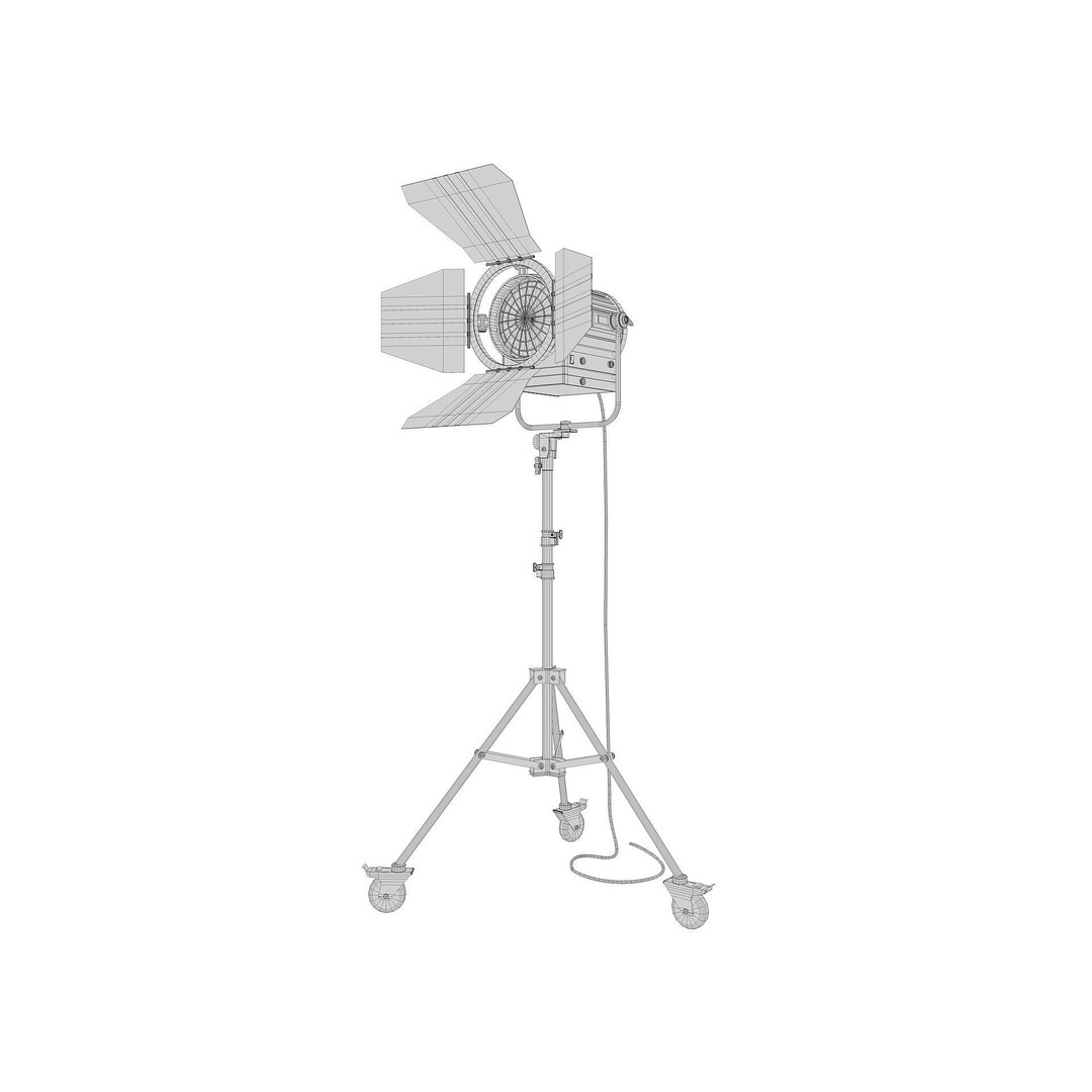 Studio Photography Lights 3D Model – High Poly Lighting Equipment, FBX, Blender - View 31