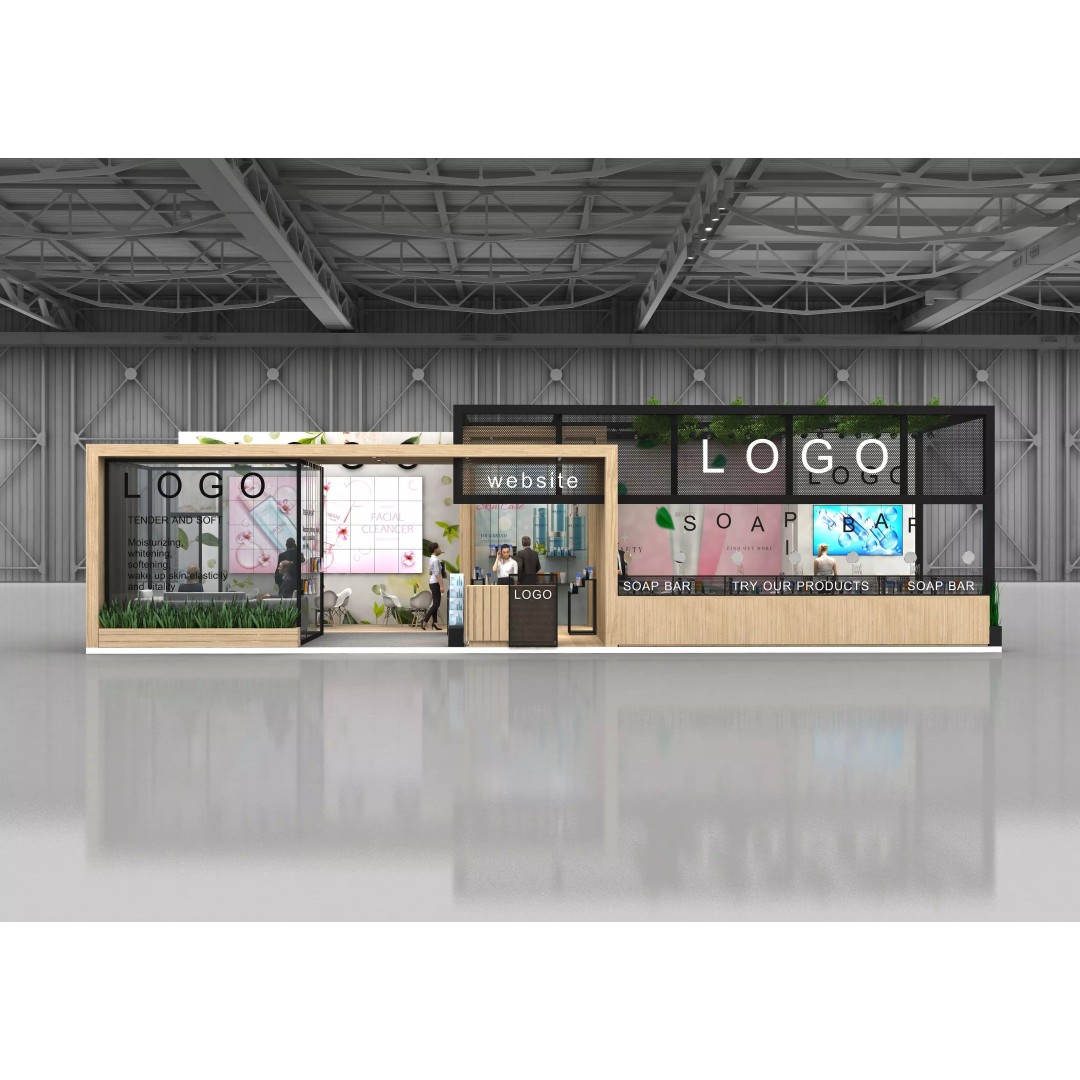 Exhibition Stand 3D Model – High-Quality Booth for Trade Shows - View 2