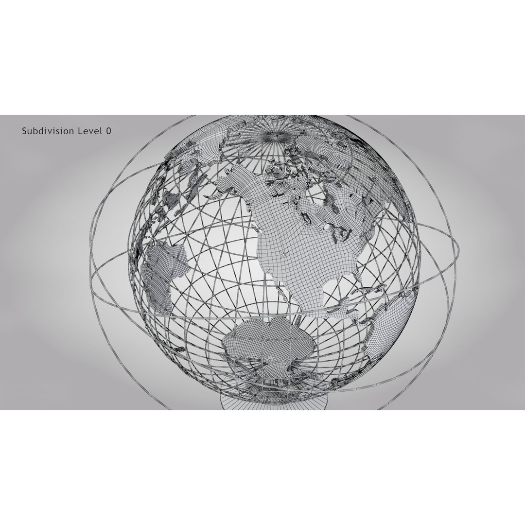 Earth Globe 3D Model – Photorealistic Decoration with PBR Textures - View 20