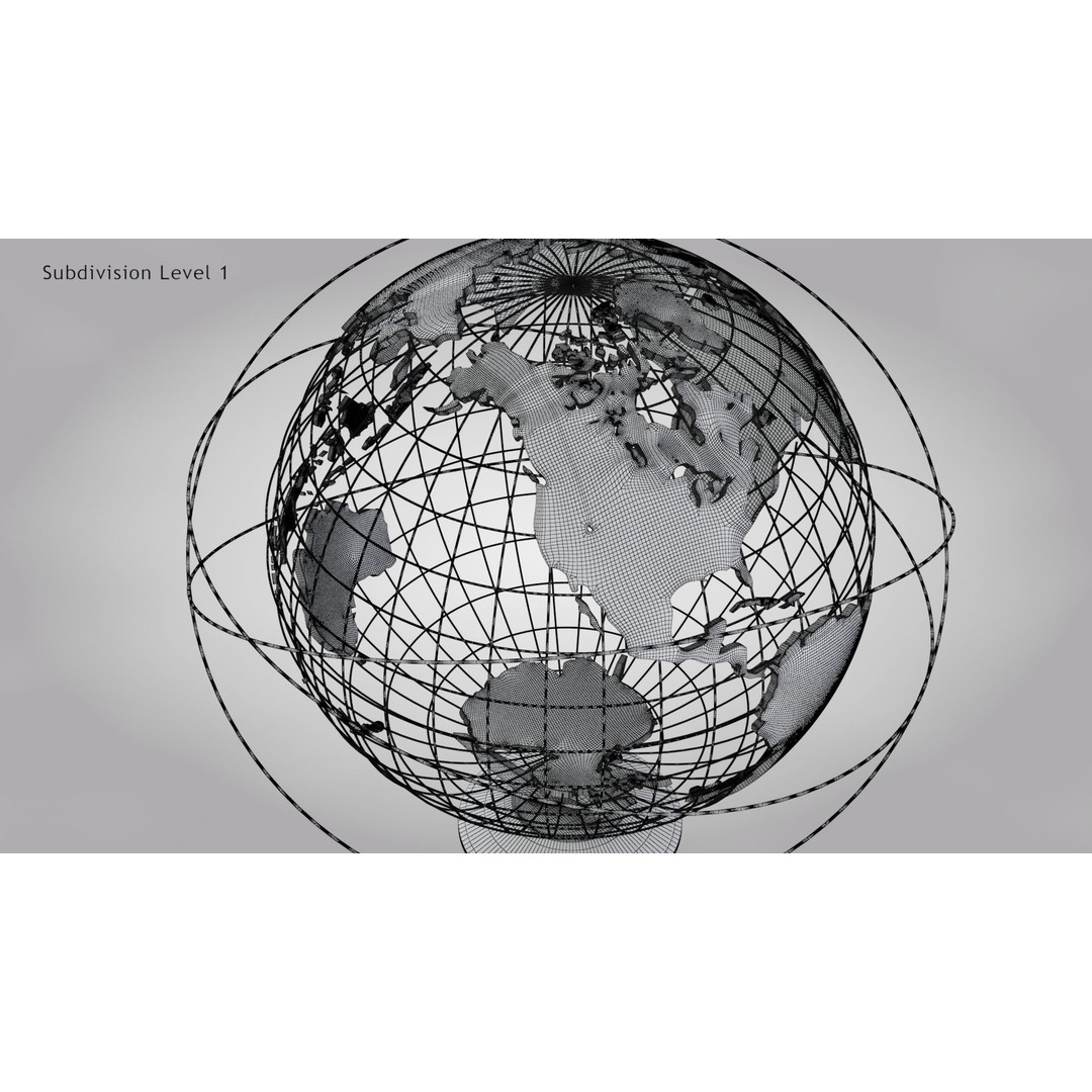 Earth Globe 3D Model – Photorealistic Decoration with PBR Textures - View 23