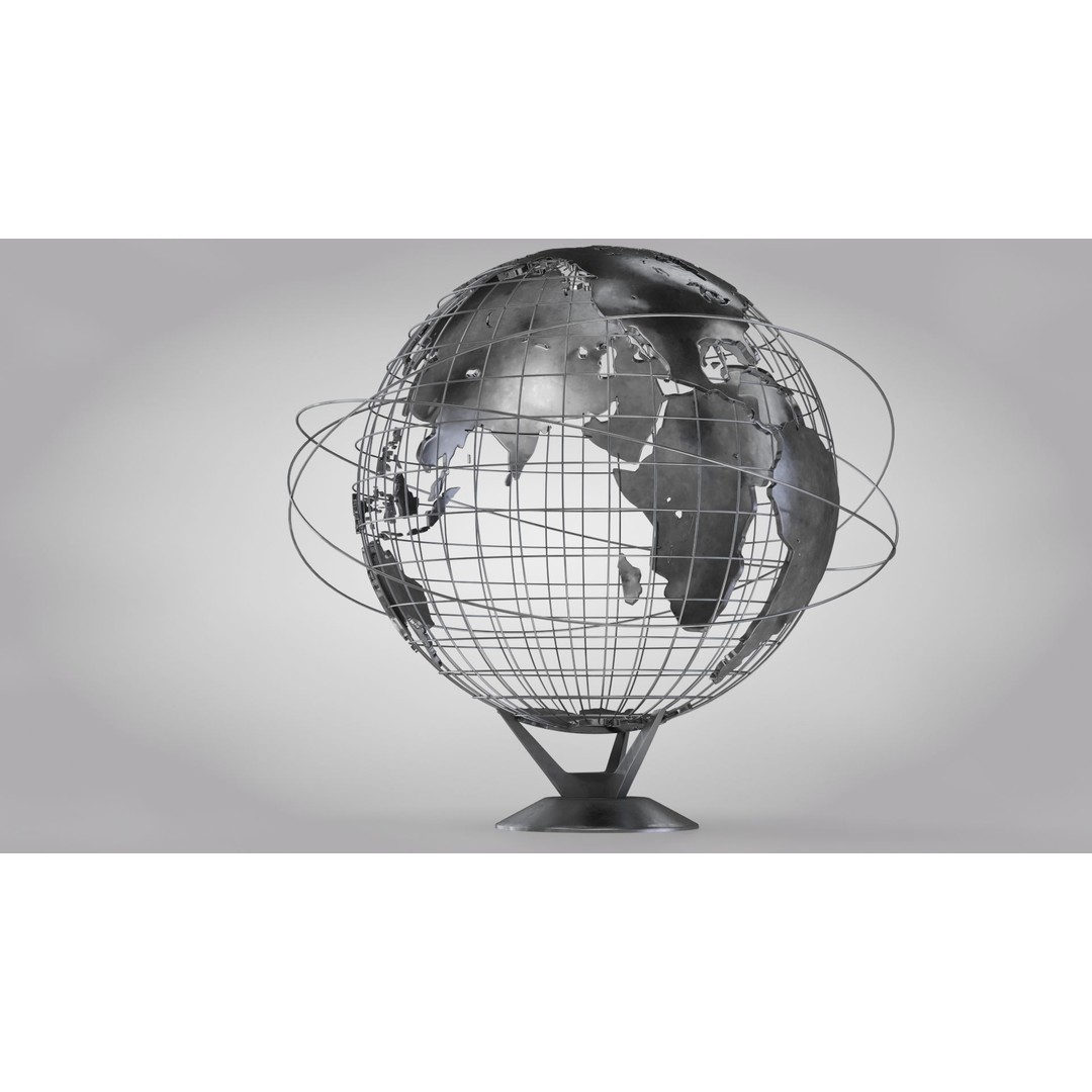 Earth Globe 3D Model – Photorealistic Decoration with PBR Textures - View 4