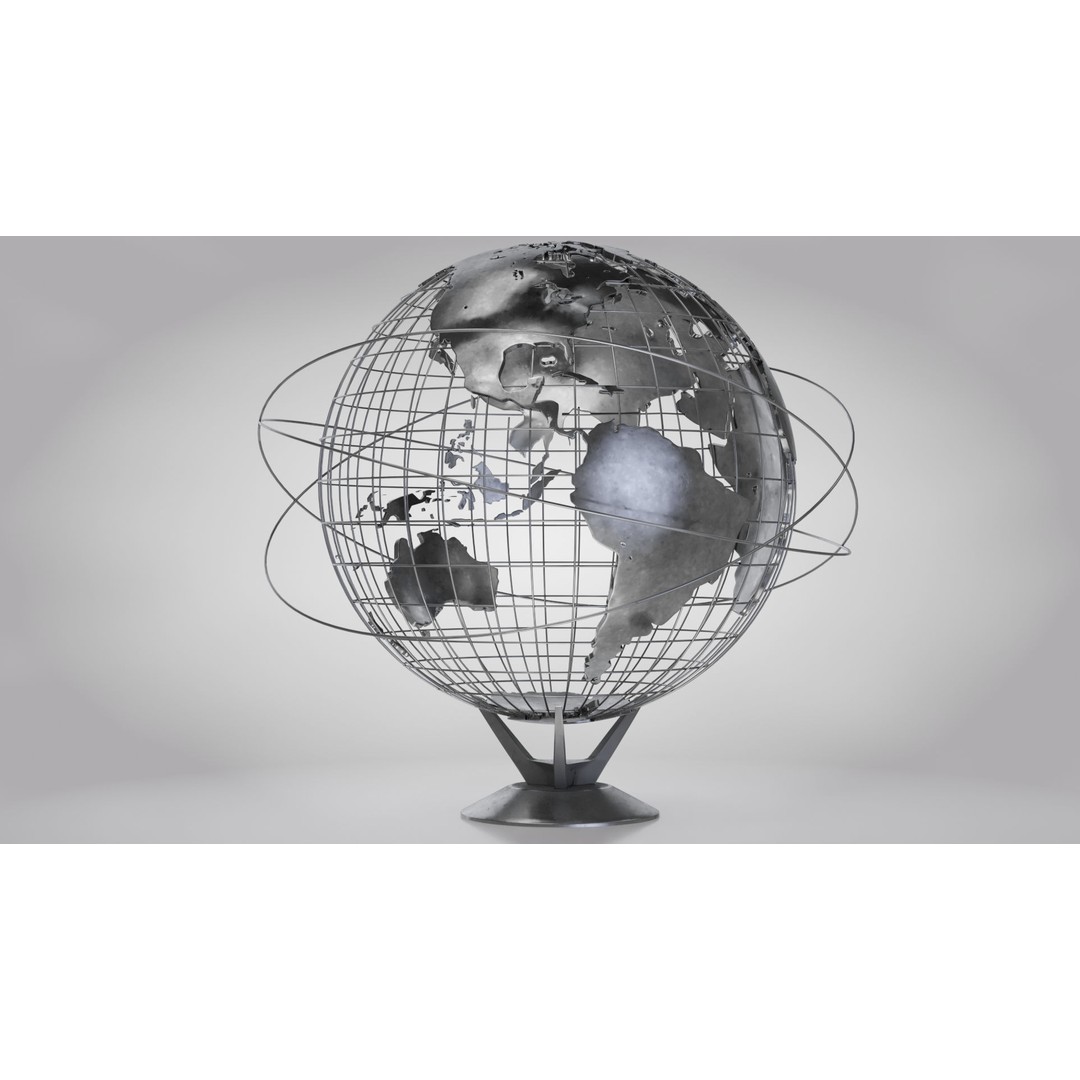 Earth Globe 3D Model – Photorealistic Decoration with PBR Textures - View 5